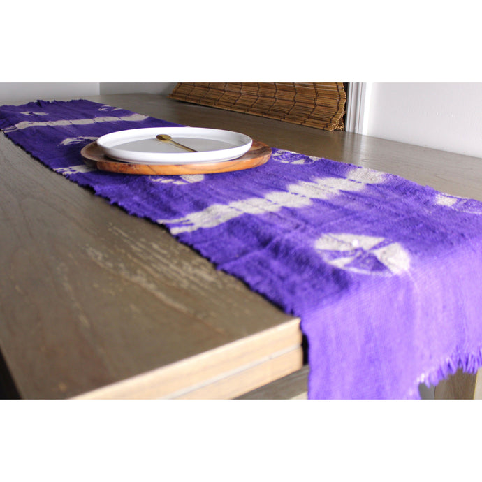  Purple Tie Dye Mud Cloth Table Runner by Only Mels Designs sold by Only Mels Designs