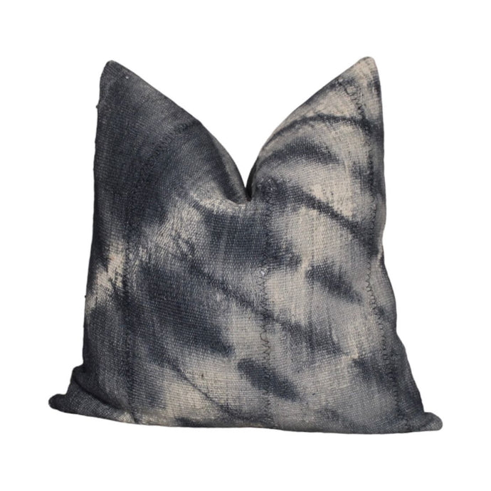  Gray And White Tie Dye Mud Cloth Throw Pillow Cover by Only Mels Designs sold by Only Mels Designs