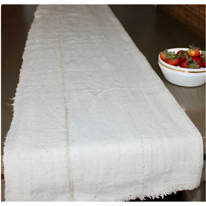  Off White Mud Cloth Table Runner by Only Mels Designs sold by Only Mels Designs