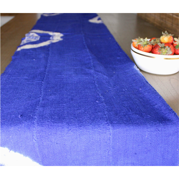  Royal Blue Tie Dye Mud Cloth Table Runner by Only Mels Designs sold by Only Mels Designs