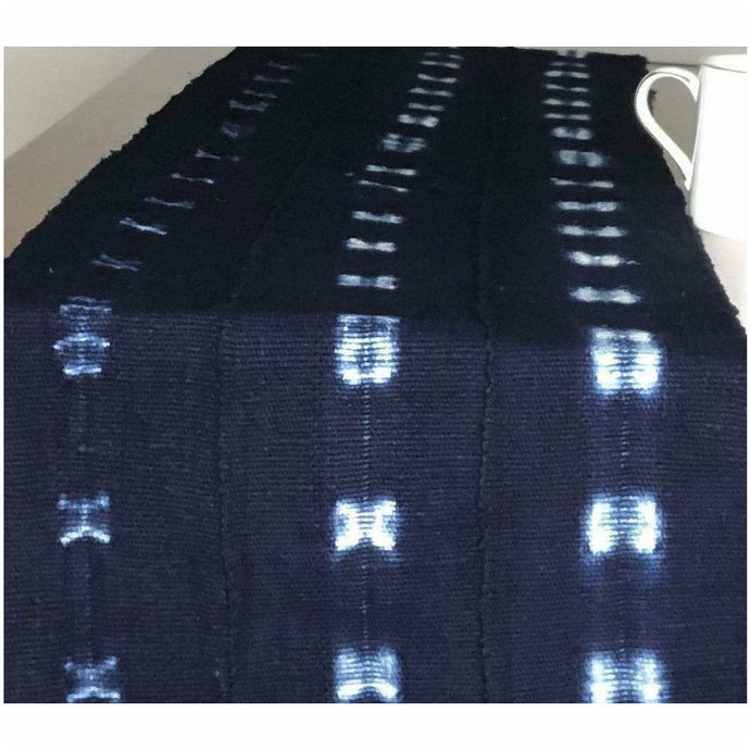  Indigo Mud Cloth Table Runner by Only Mels Designs sold by Only Mels Designs