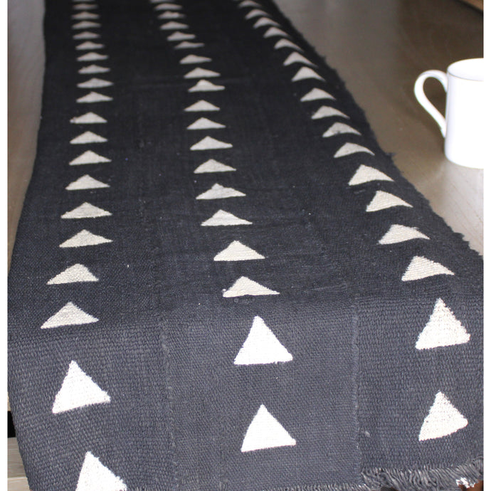  Black And White Mud Cloth Table Runner by Only Mels Designs sold by Only Mels Designs