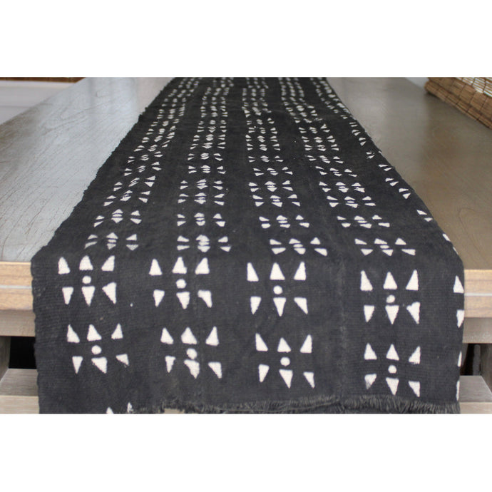  Black And White Mud Cloth Table Runner by Only Mels Designs sold by Only Mels Designs