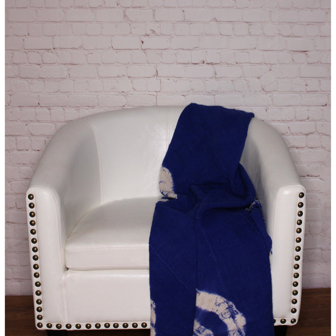  Royal  Blue Tie Dye Mud Cloth Throw Blanket by Only Mels Designs sold by Only Mels Designs