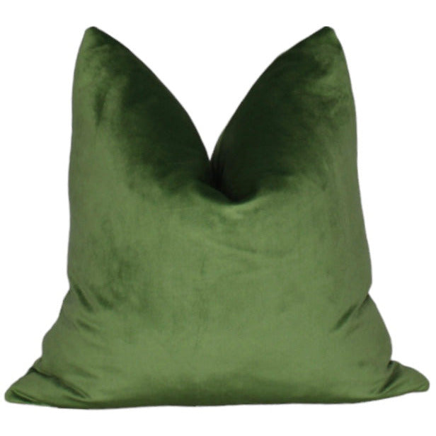  Green Velvet Throw Pillow Cover by Only Mels Designs sold by Only Mels Designs