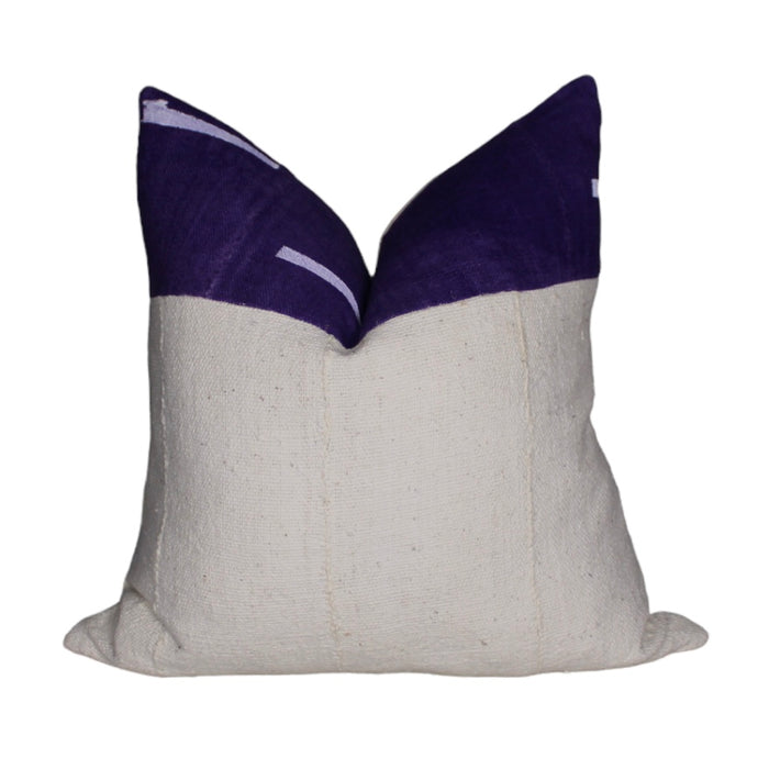  Off White And  Purple Mud Cloth Throw Pillow Cover by Only Mels Designs sold by Only Mels Designs