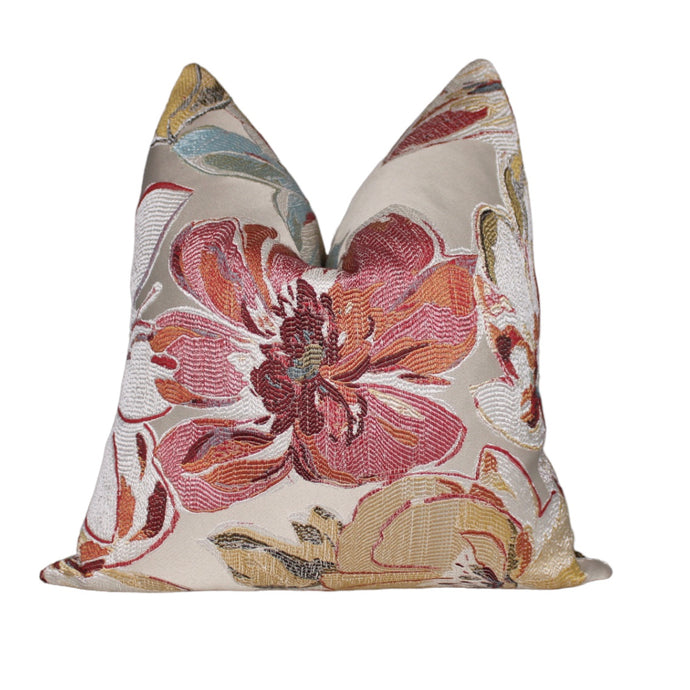  Designer Floral Print Throw Pillow Cover by Only Mels Designs sold by Only Mels Designs