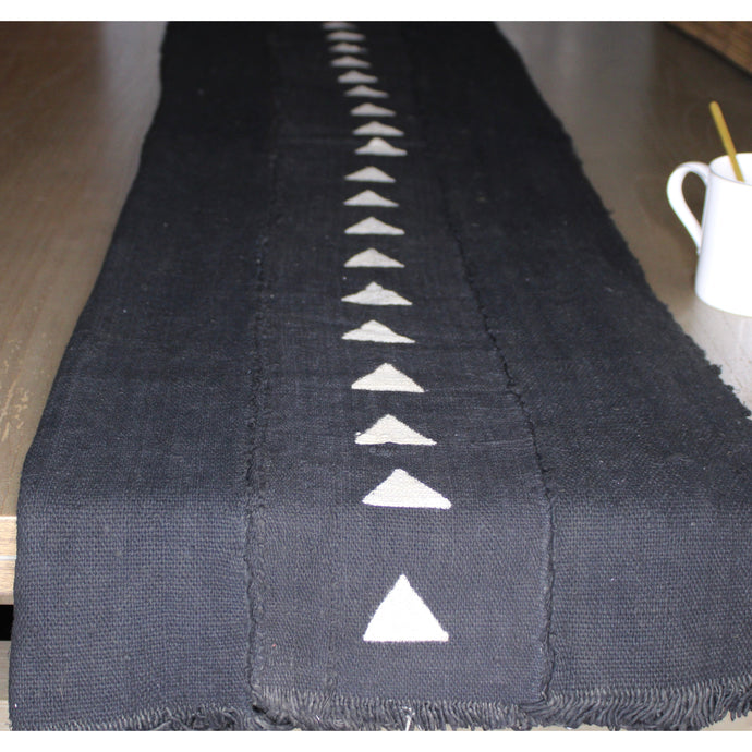  Black And White Mud Cloth Table Runner by Only Mels Designs sold by Only Mels Designs