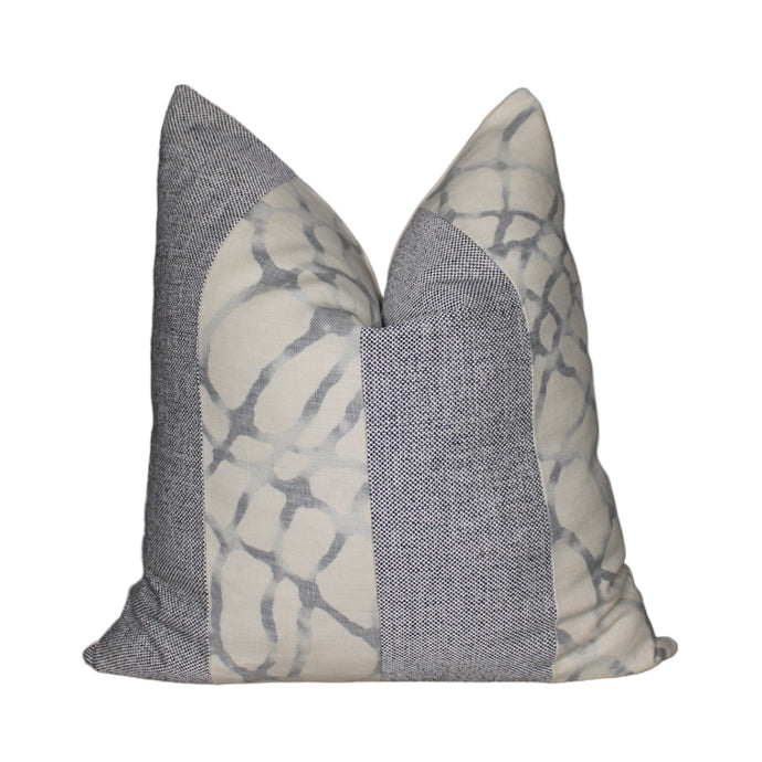  Gray And White  Outdoor/  Indoor Throw Pillow Cover by Only Mels Designs sold by Only Mels Designs